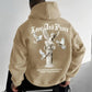 Men's Casual Streetwear Hoodie with Angel Print